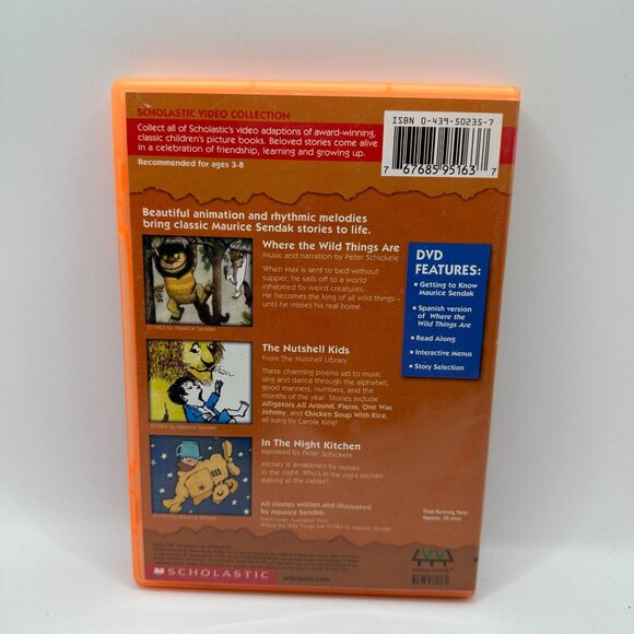 Where The Wild Things Are Maurice Sendak Scholastic DVD - Picture 2 of 4